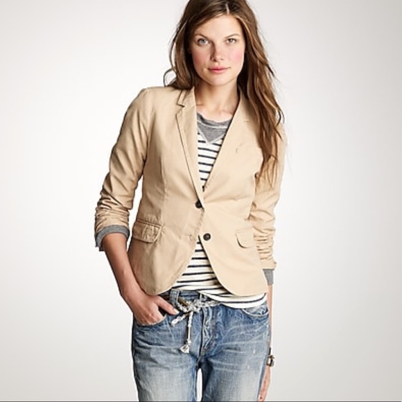 J. Crew Jackets & Blazers - J. Crew Schoolboy Blazer Size 10 Silk Blend